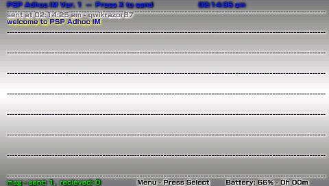 PSP칤PSP Adhoc IM v1