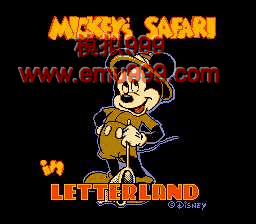 ĸð - Mickey s Safari in Letterland (U)