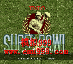 TECMO 3 () - Tecmo Super Bowl 3 (US)