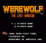 ս () - Werewolf - The Last Warrior (U)